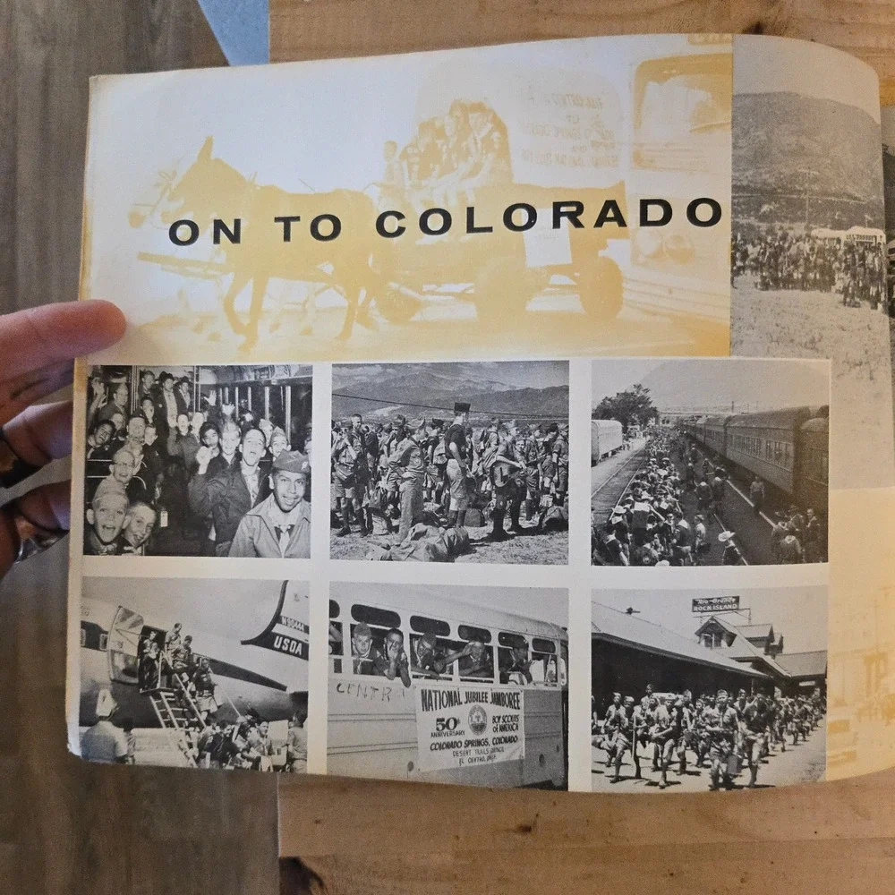VTG 1960 BSA Jamboree Book Boy Scouts Of America Jubilee 50th Aniv. Colorado USA